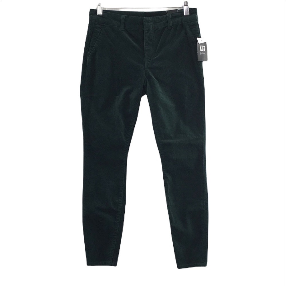 Kut From The Kloth‎ Trouser Skinny Jeans Womens 0P Deep Forest Velvet